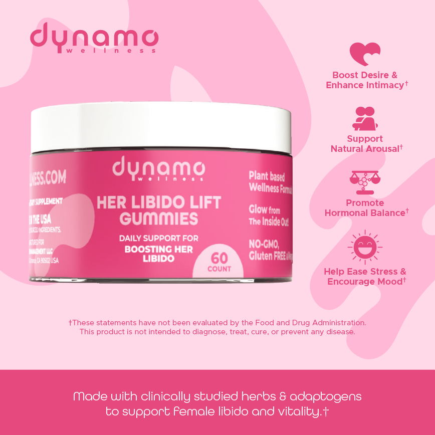 Her Libido Lift Gummies: Daily Desire & Wellness Support (30 Servings)