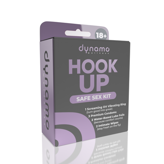 The Hook Up: Travel-Ready Intimacy Kit with Vibrating Ring, Condoms, Wipes & Lube